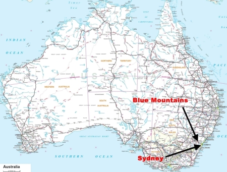 Mapa Austràlia